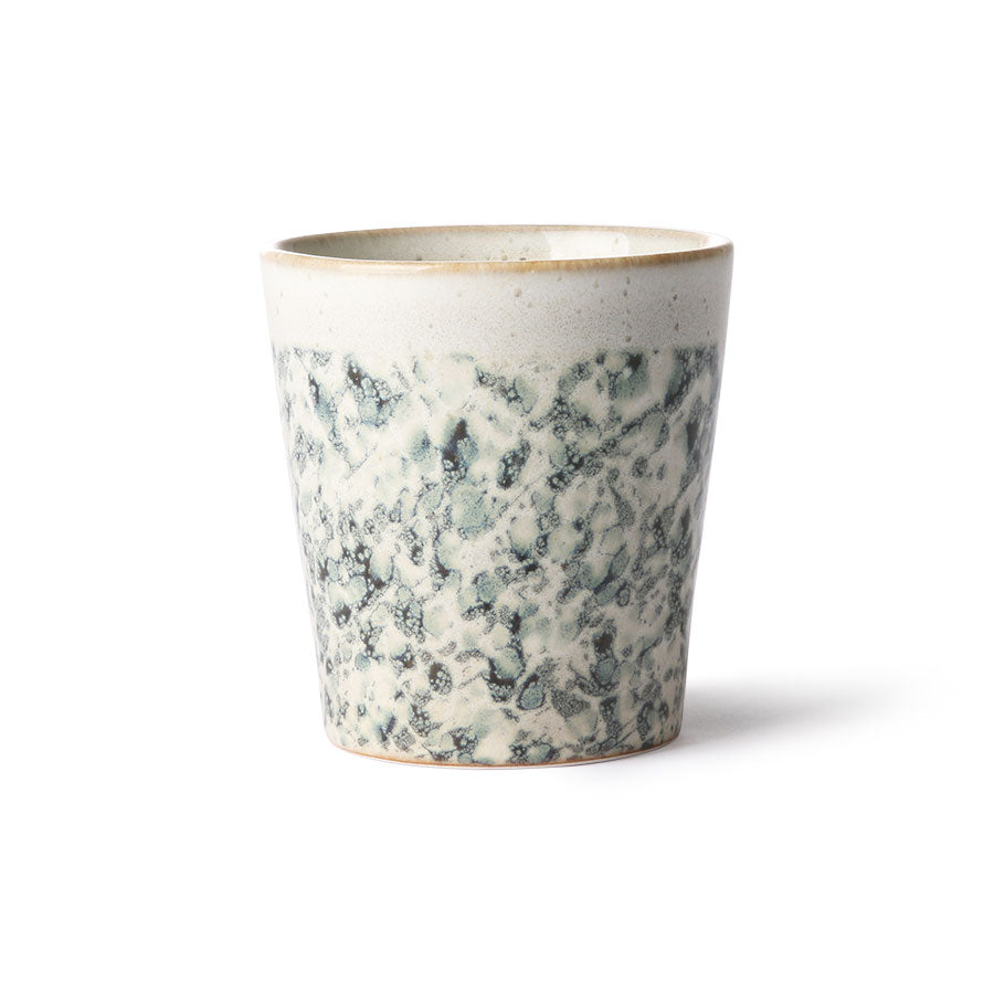 HKLiving 70's Koffiemok - Hail op witte achtergrond