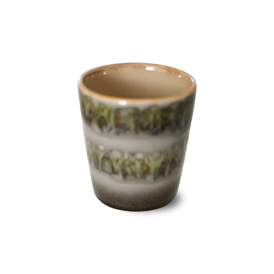 HKLiving 70's Koffiemok - Fern op witte achtergrond