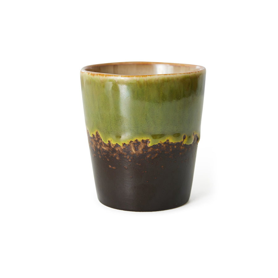 HKLiving 70's Koffiemok - Algae op witte achtergrond