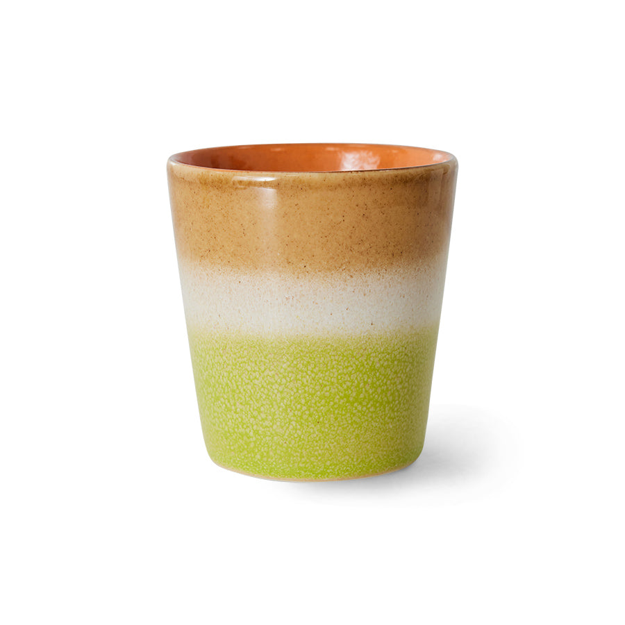 HKLiving 70's Koffiemok - Eclipse op witte achtergrond