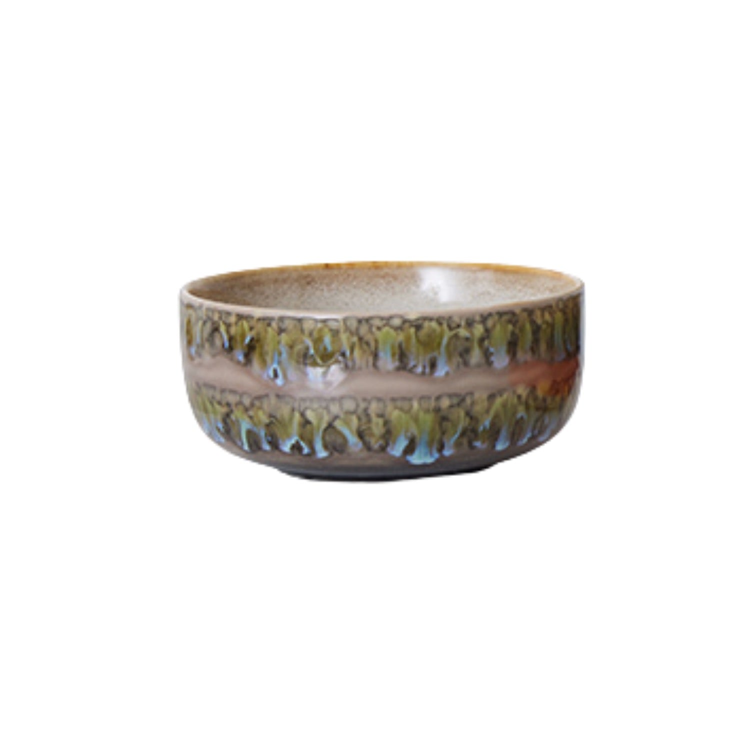 HKLiving 70's Dessert Bowl Reef - Fern op witte achtergrond