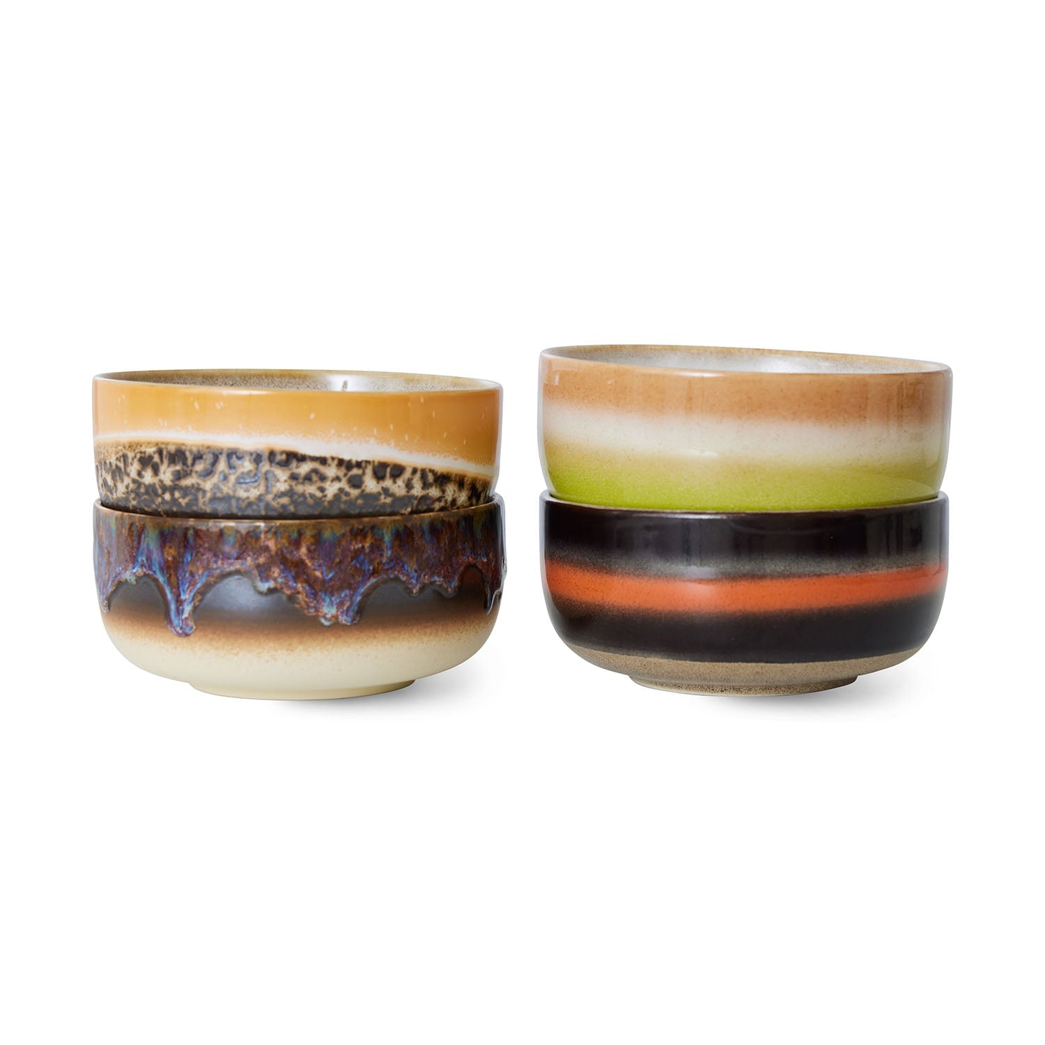 HKLiving 70's Dessert Bowl Humus - Fire