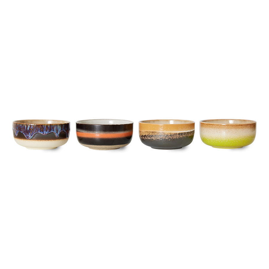 HKLiving 70's Dessert Bowl Humus - Fire