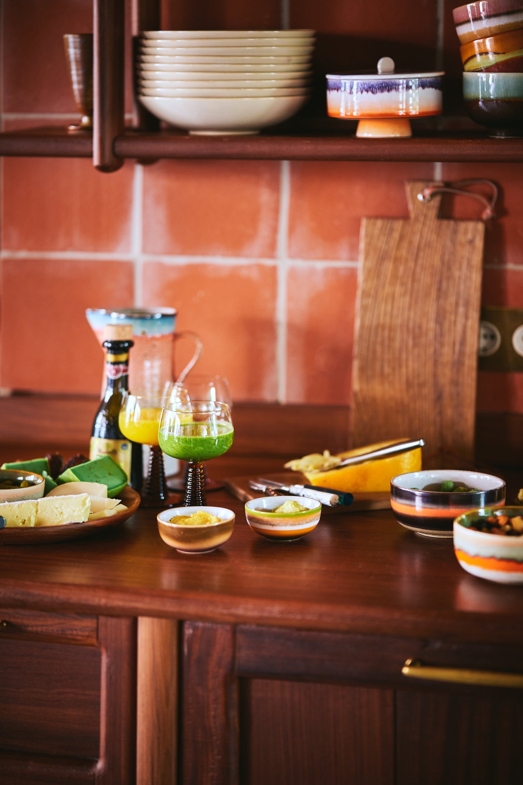 HKLiving 70's Dessert Bowl Humus - Lava
