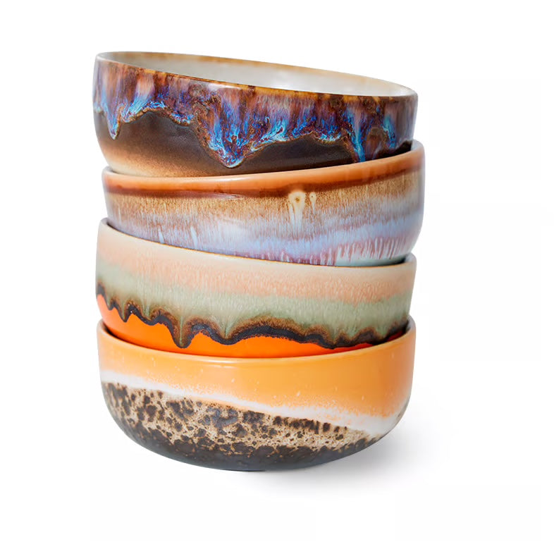 HKLiving 70's Tapas Bowl Crystal - Fire
