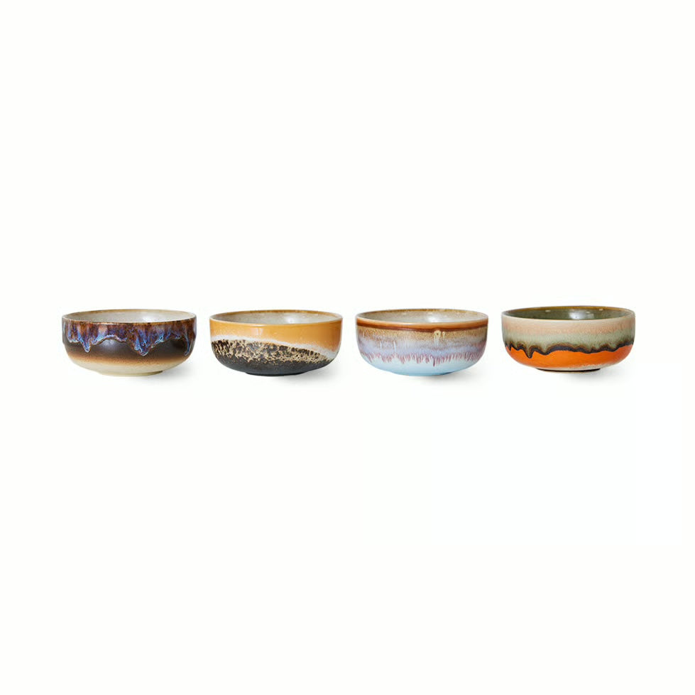 HKLiving 70's Tapas Bowl Crystal - Fire