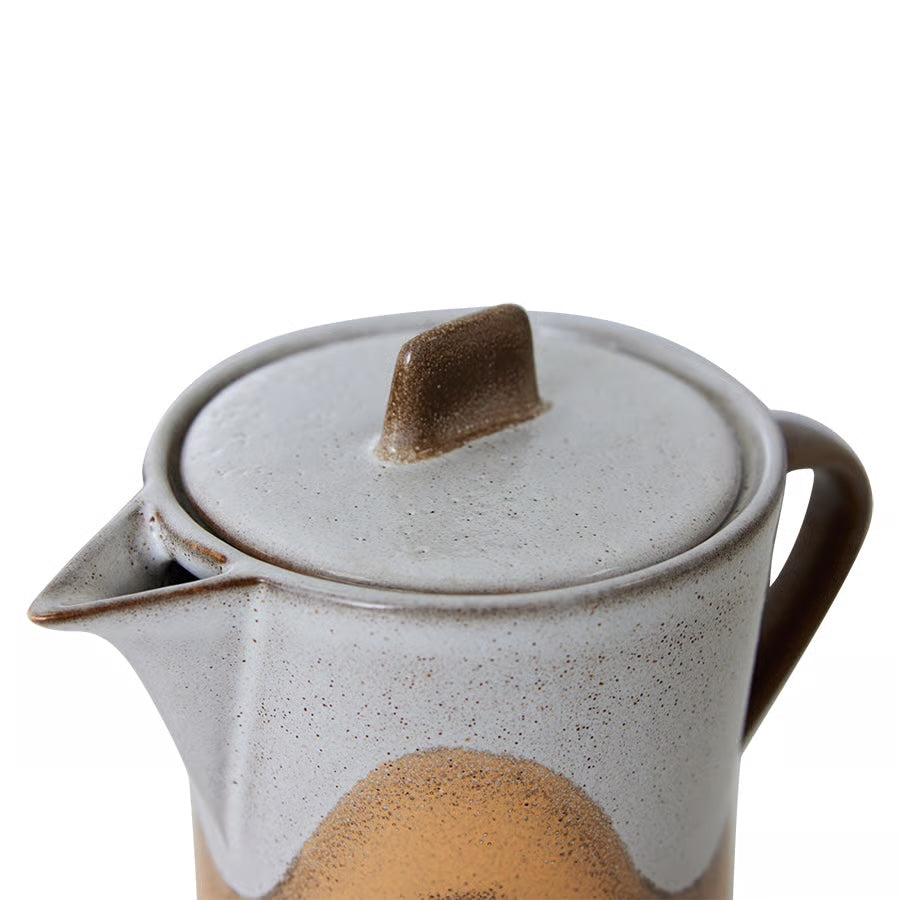 HKLiving 70's Theepot - Oasis op witte achtergrond