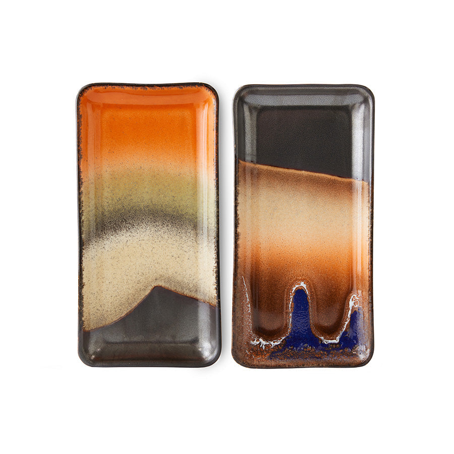 HKLiving 70's Serveerschaal Klein Twenty Four Hours - Robusta