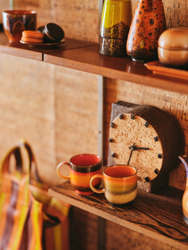 HKLiving 70's Koffiemok met Oor - Robusta