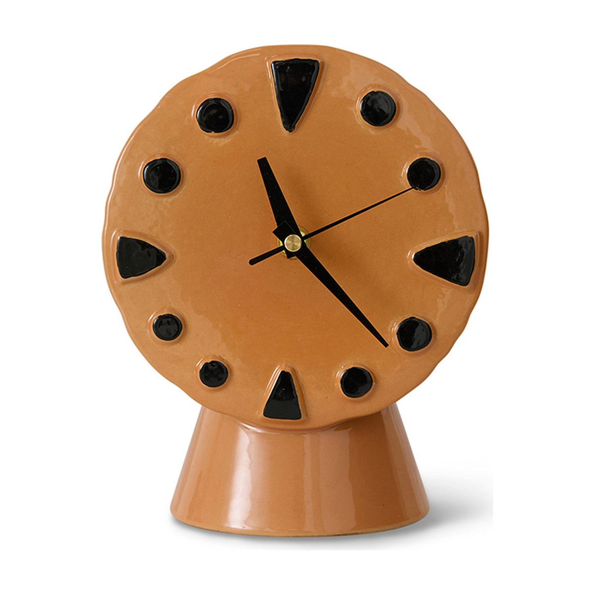 HKLiving 70's Klok - Peach op witte achtergrond