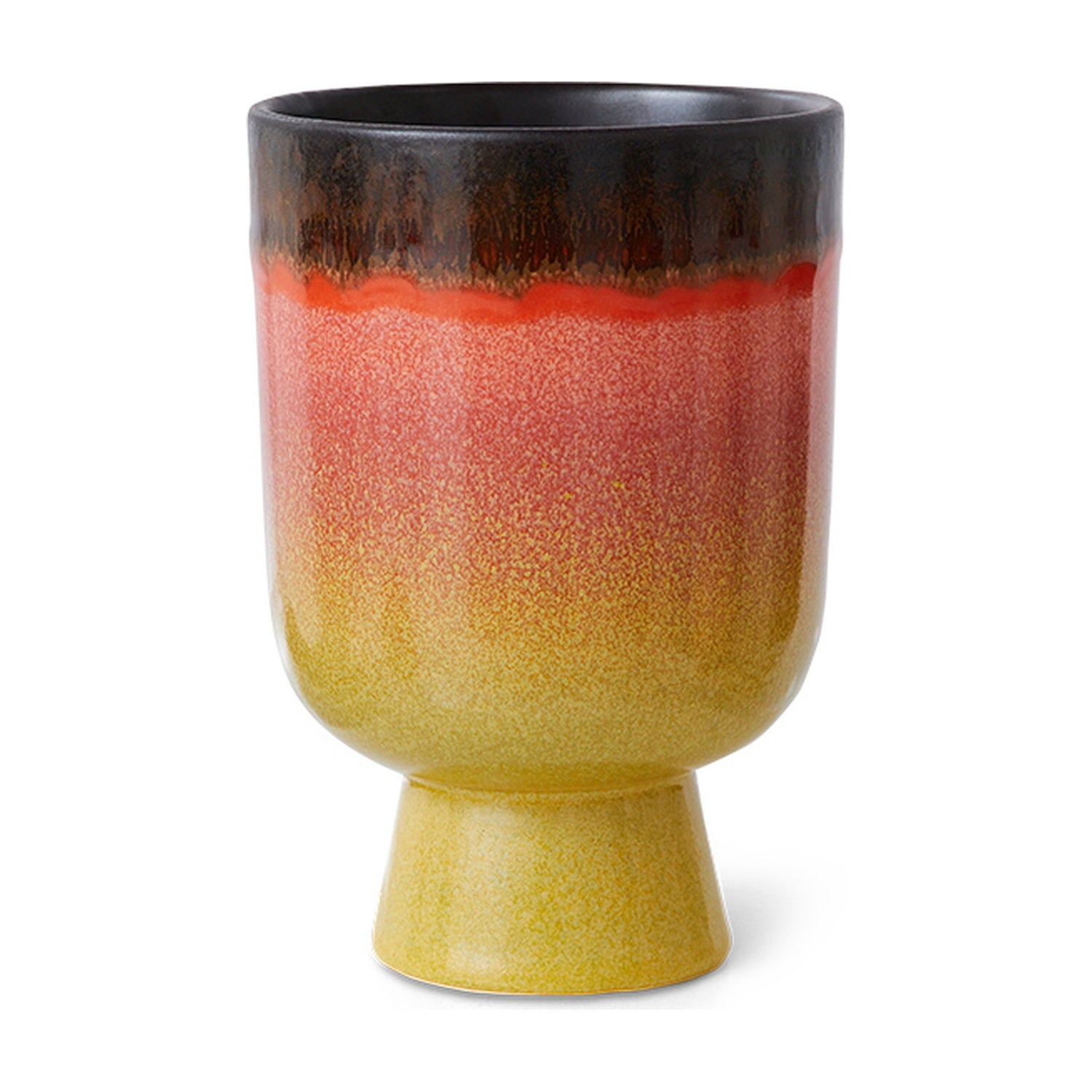 HKLiving Retro Bloempot - Fig op witte achtergrond