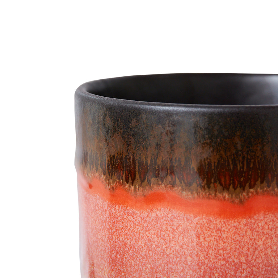 HKLiving Retro Bloempot Fig, close-up van de rand vanuit een andere hoek