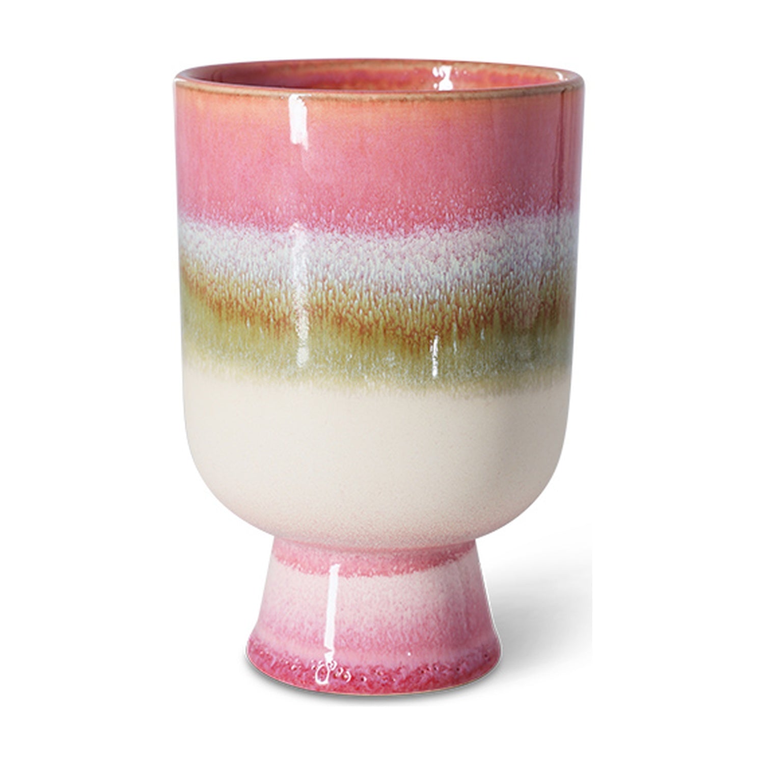 HKLiving Retro Bloempot - Rosefield op witte achtergrond