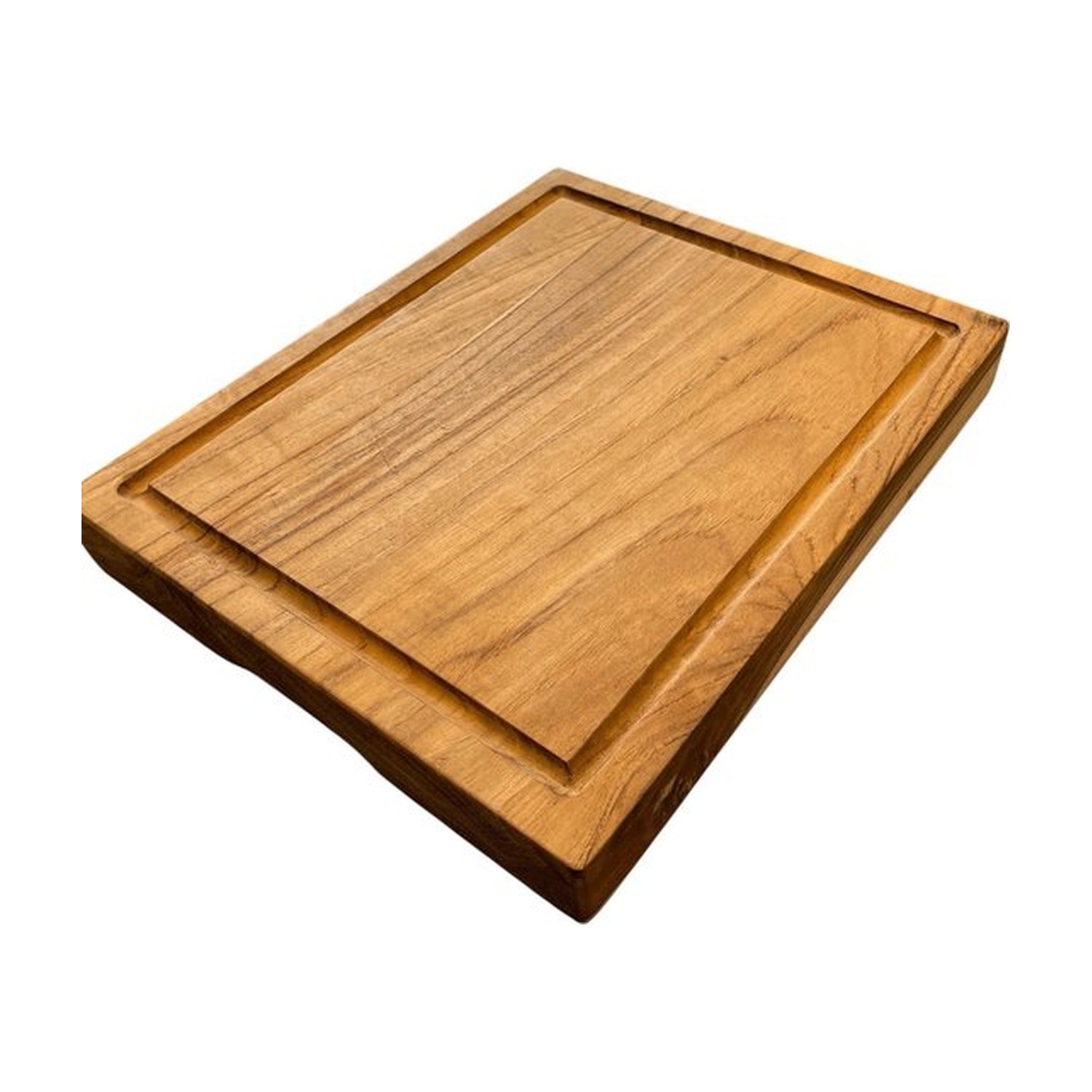 Basic Culinair Snijplank Teakhout - 30 x 25 x 4 cm op witte achtergrond