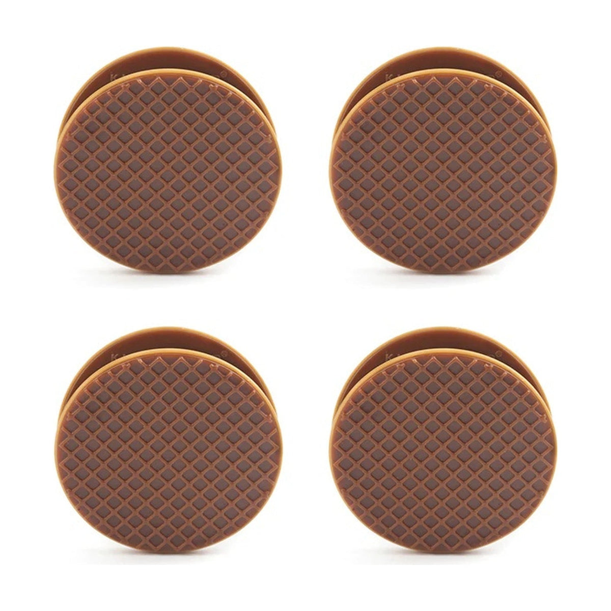 Kikkerland Bagclips Stroopwafel - 4 stuks op witte achtergrond