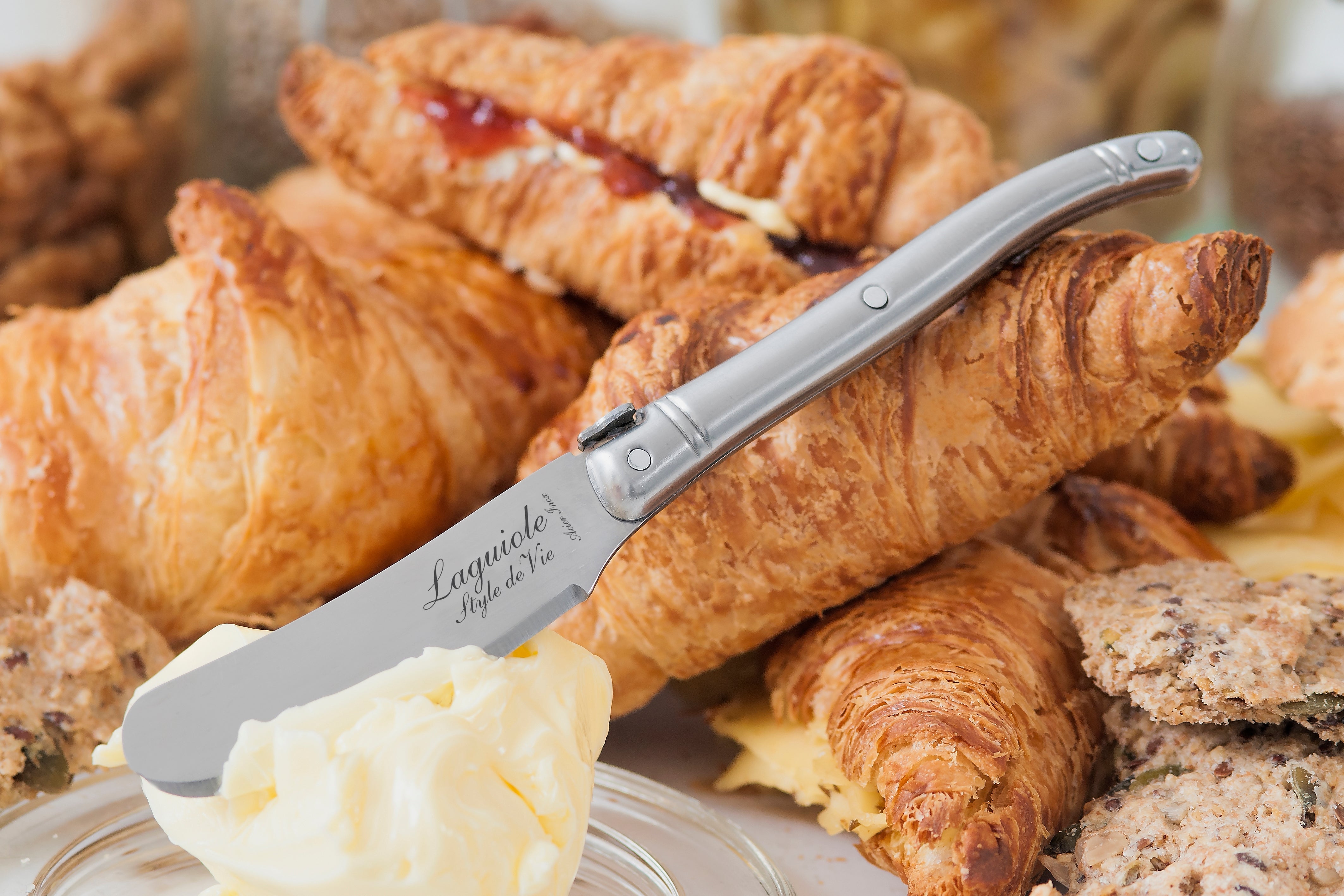 Laguiole Style de Vie Premium Line Botermessen 4-delig - RVS