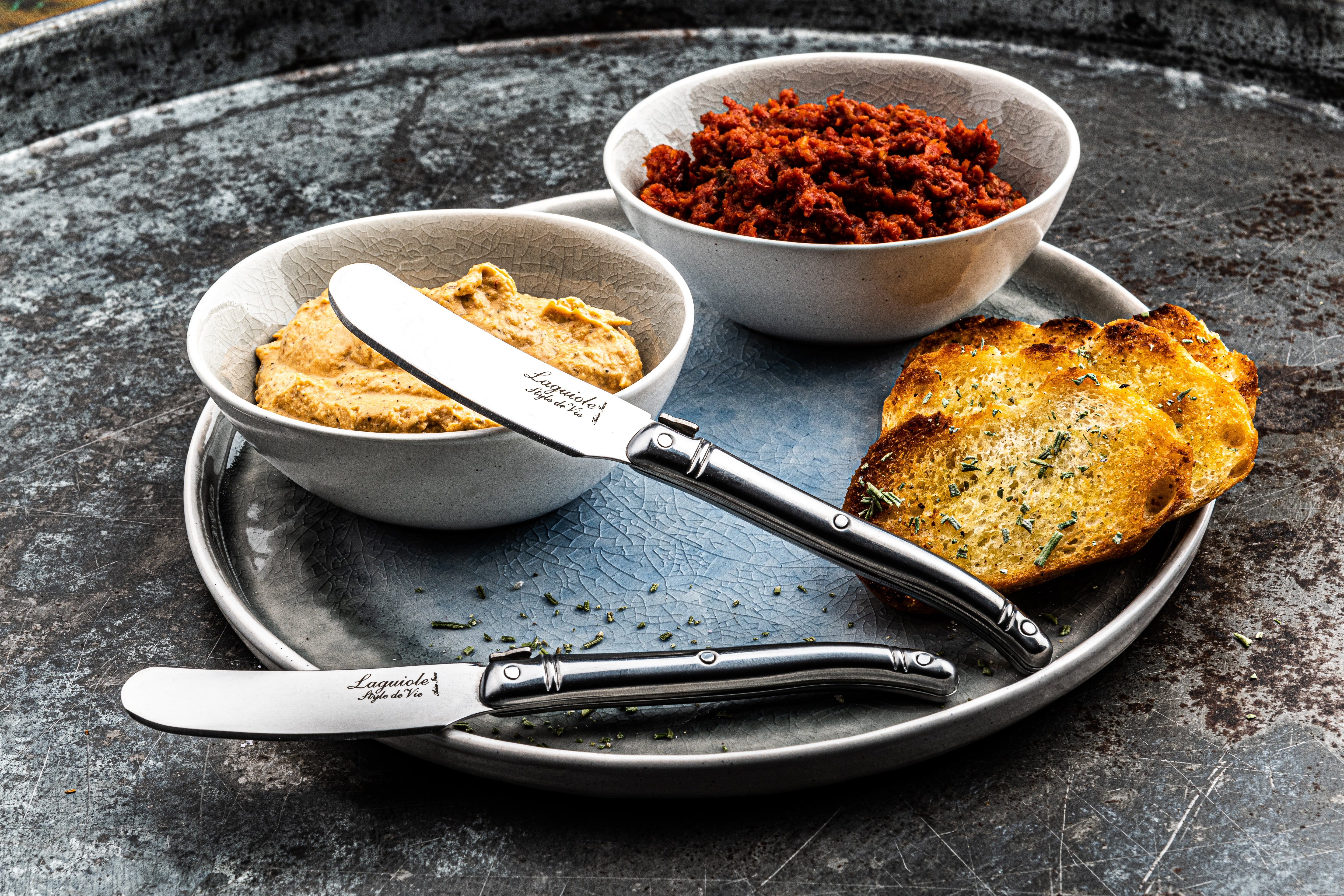Laguiole Style de Vie Premium Line Botermessen 4-delig - RVS