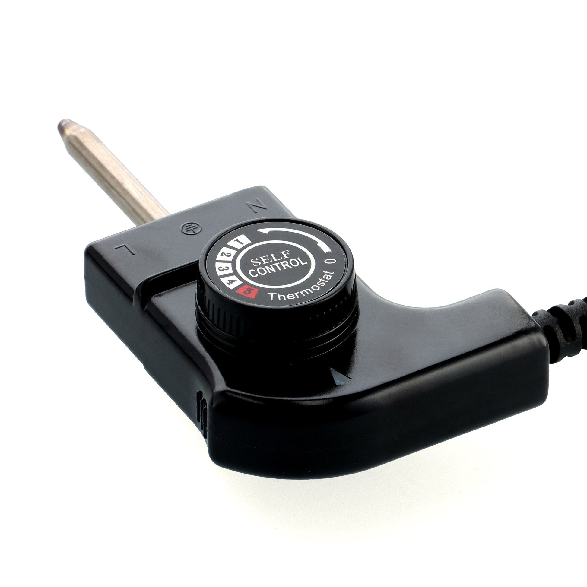Losse zwarte thermostaat met temperatuurregelaar van de BK Connect bakplaat.