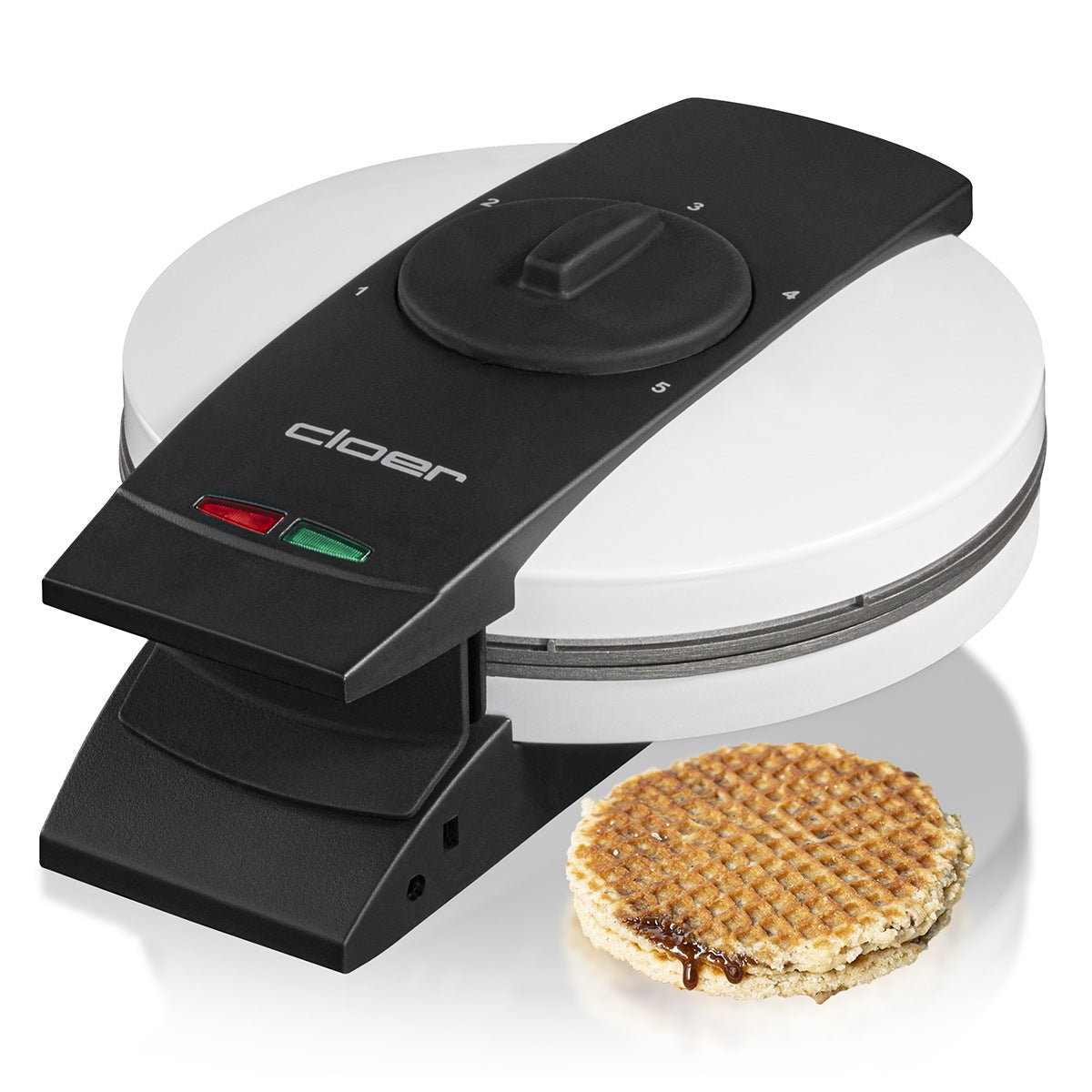 Cloer Stroopwafelijzer - Wit op witte achtergrond