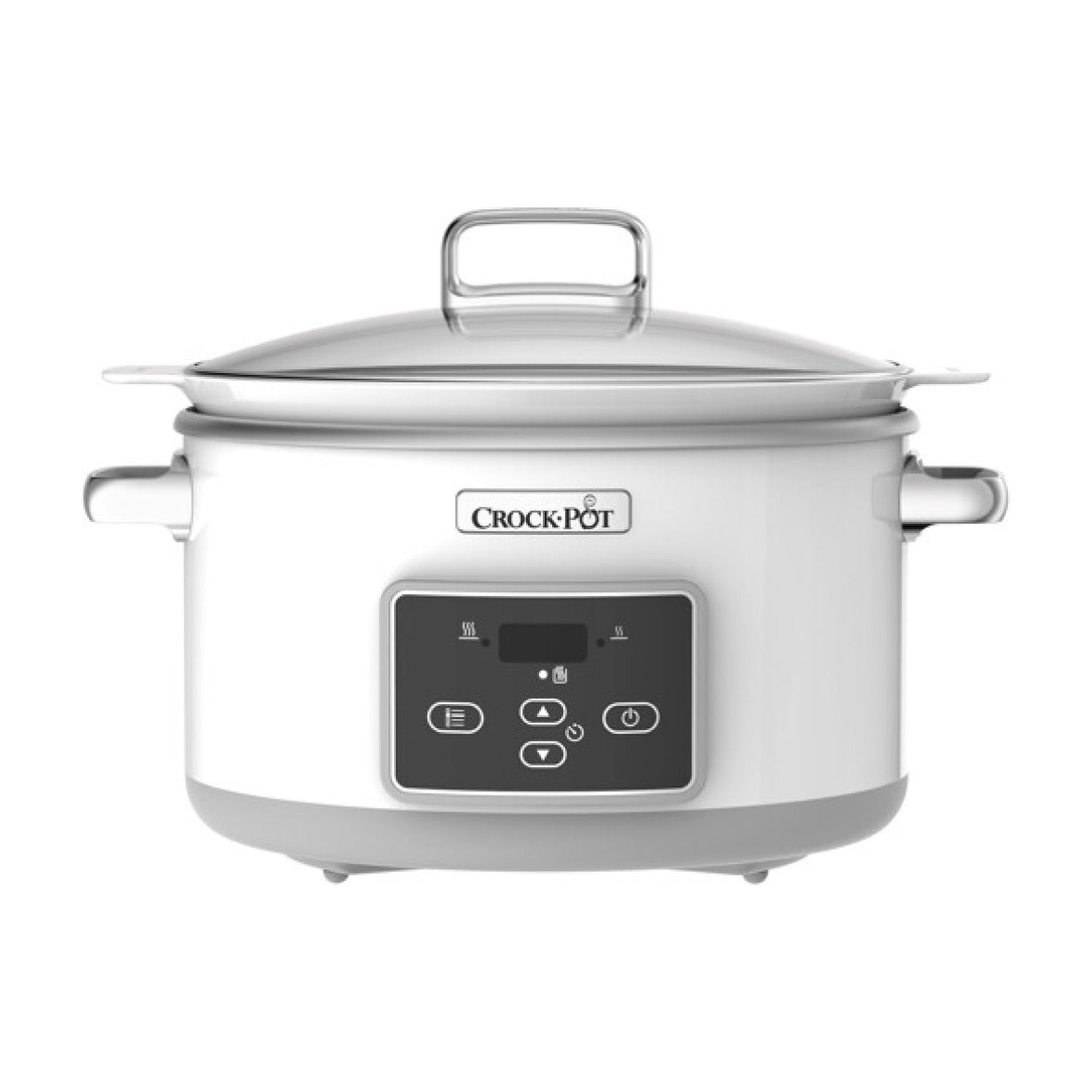 Crockpot Slow Cooker Ceramic met Timer - 5 liter op witte achtergrond