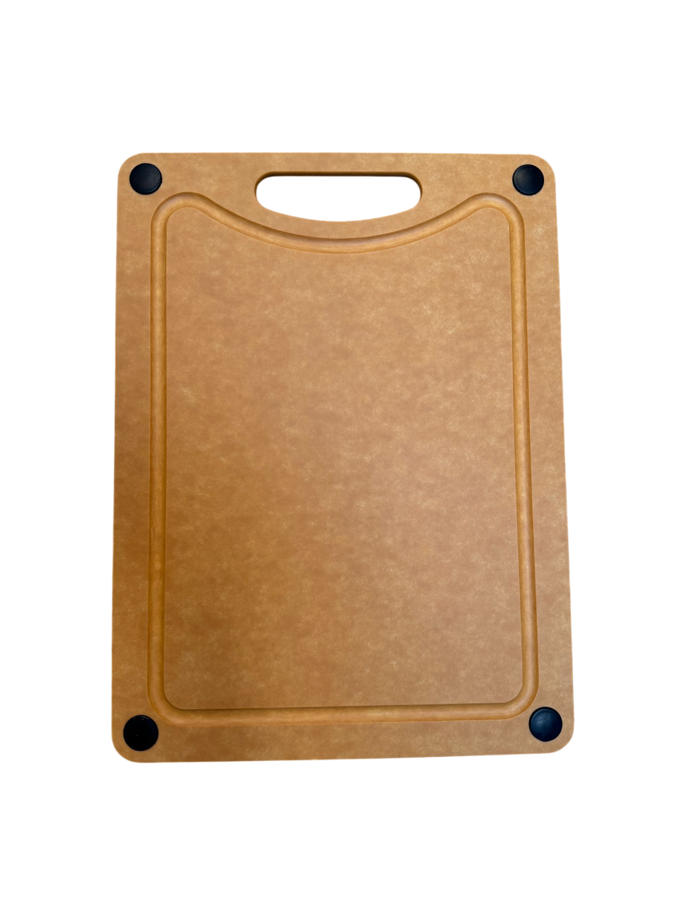 Woerdman Chop Snijplank Vezelhout met Siliconen Voet - 30 x 23 cm op witte achtergrond