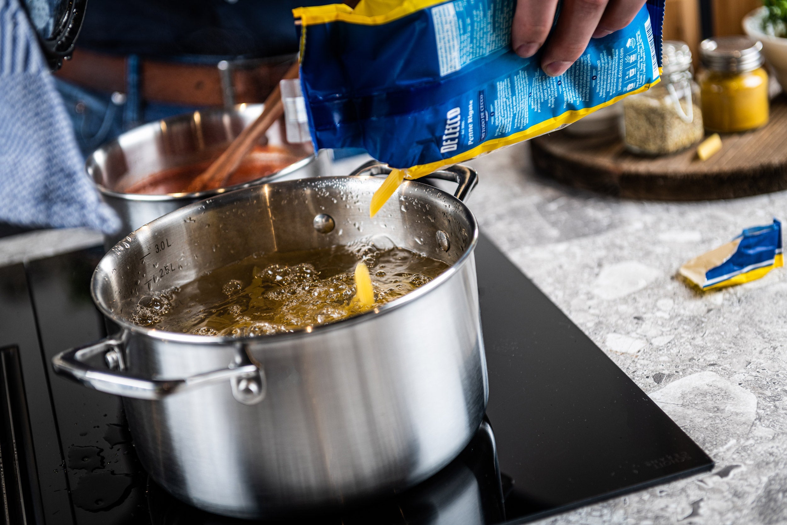 Ducq Downdraft Pannenset 3-laags 4-delig