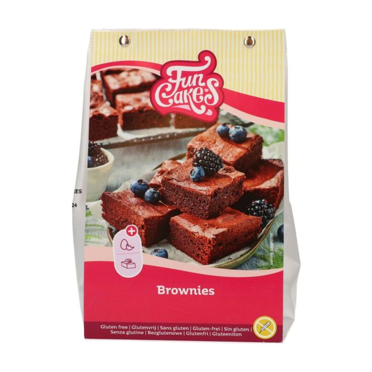 FunCakes Brownies Glutenvrij - 500 gram op witte achtergrond