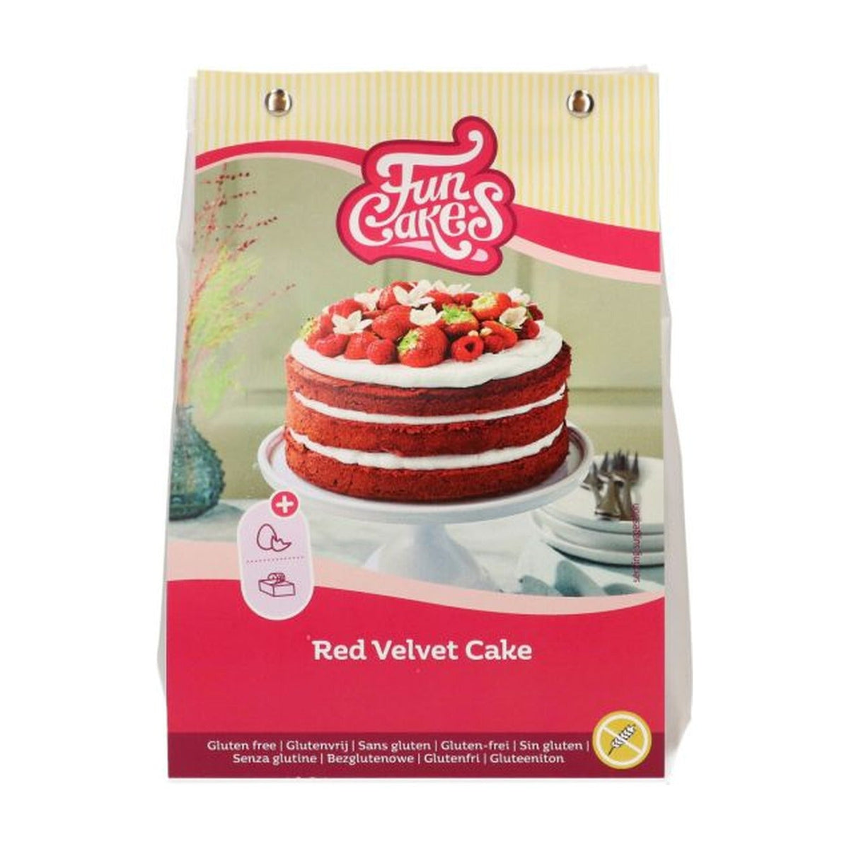FunCakes Red Velvet Cake Glutenvrij - 400 gram op witte achtergrond