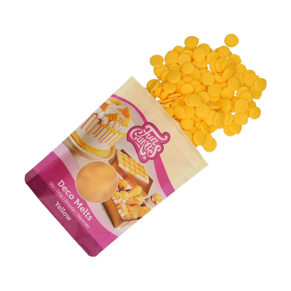 FunCakes Deco Melts Geel - 250 gram
