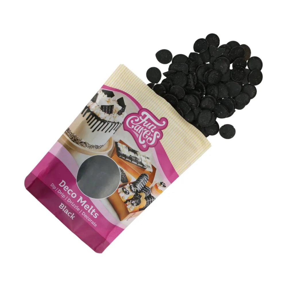 FunCakes Deco Melts Zwart - 250 gram