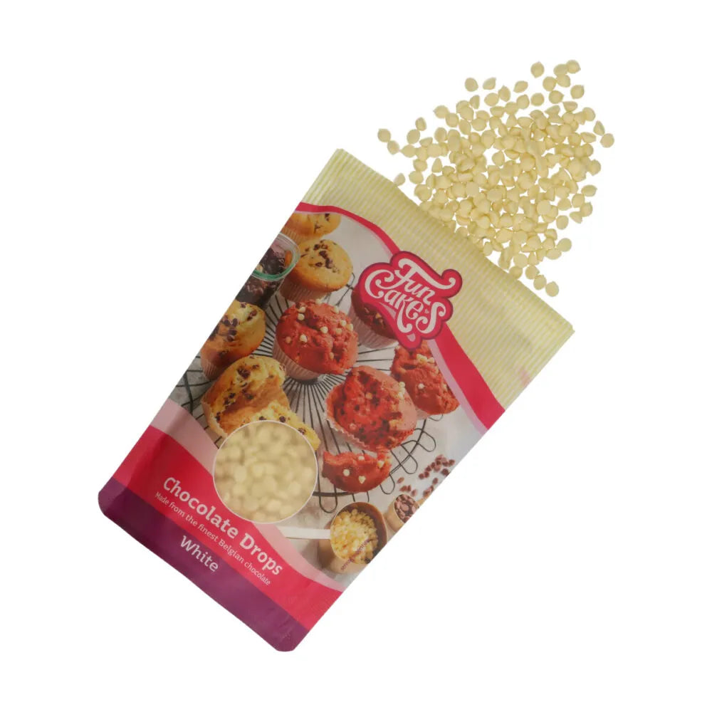 FunCakes Chocolade Drops Wit - 350 gram