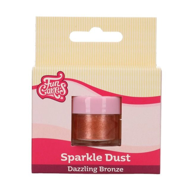 Verpakking Sparkle Dust Dazzling Bronze met glazen potje glitterpoeder
