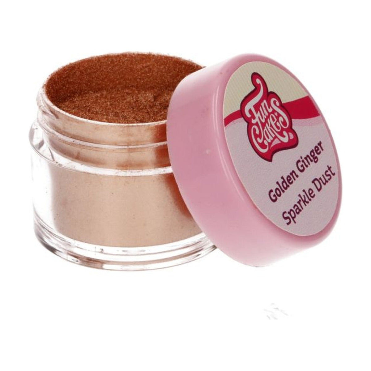 FunCakes Sparkle Dust Golden Ginger - 1,5 gram op witte achtergrond