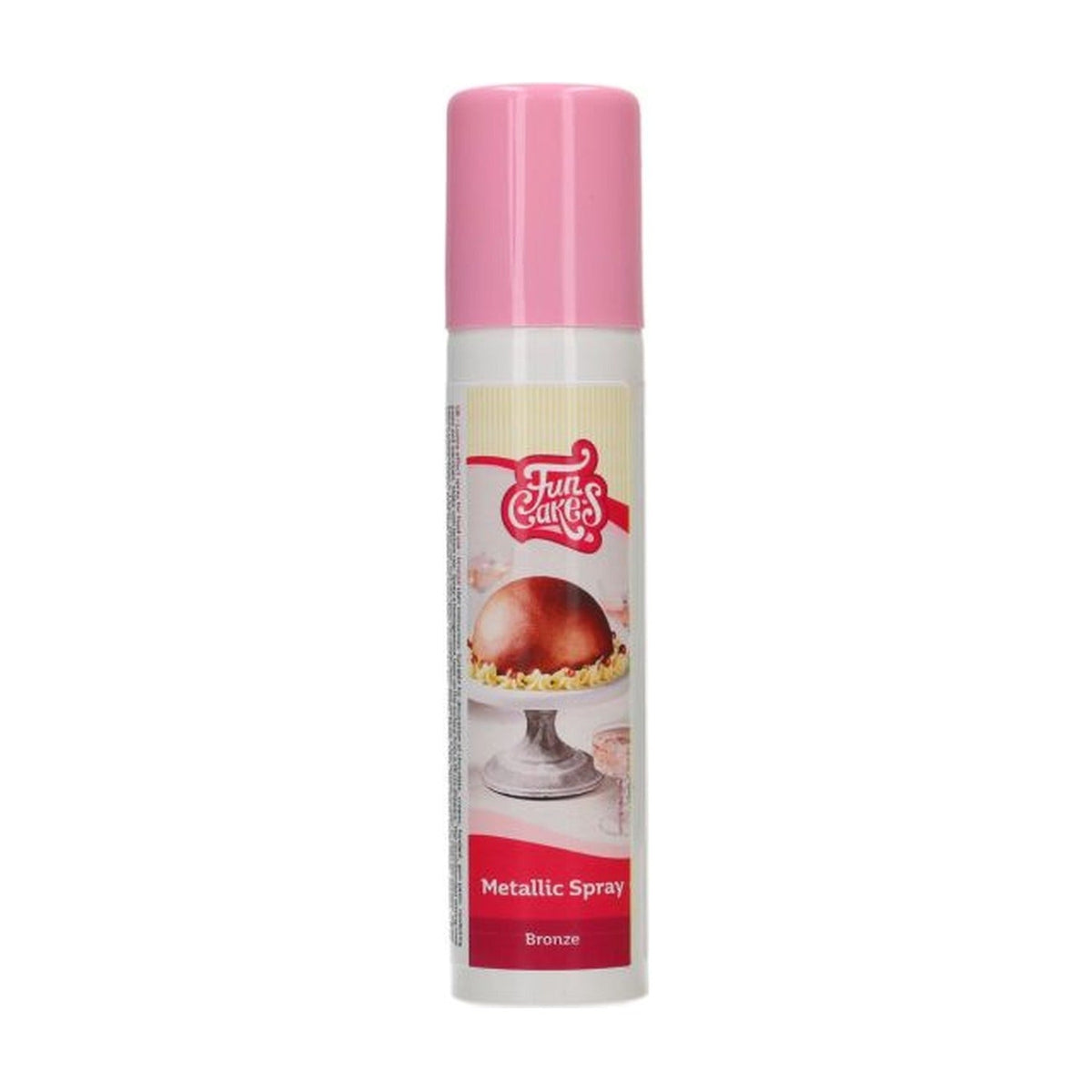 FunCakes Metallic Spray Brons - 100 ml op witte achtergrond