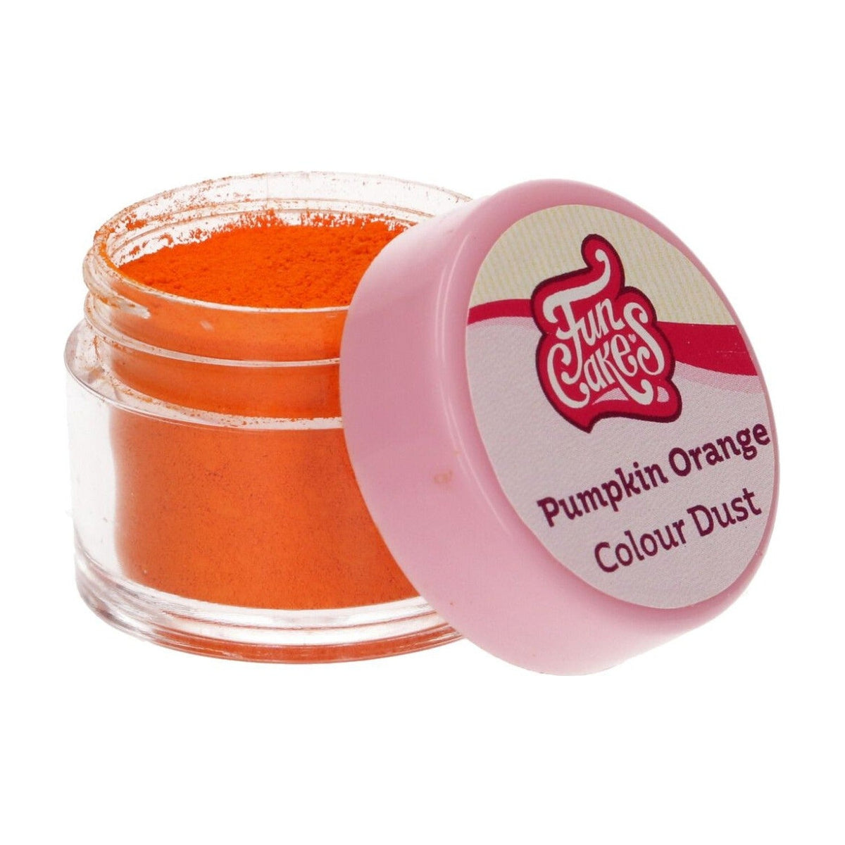 FunCakes Colour Dust Pumpkin Orange op witte achtergrond