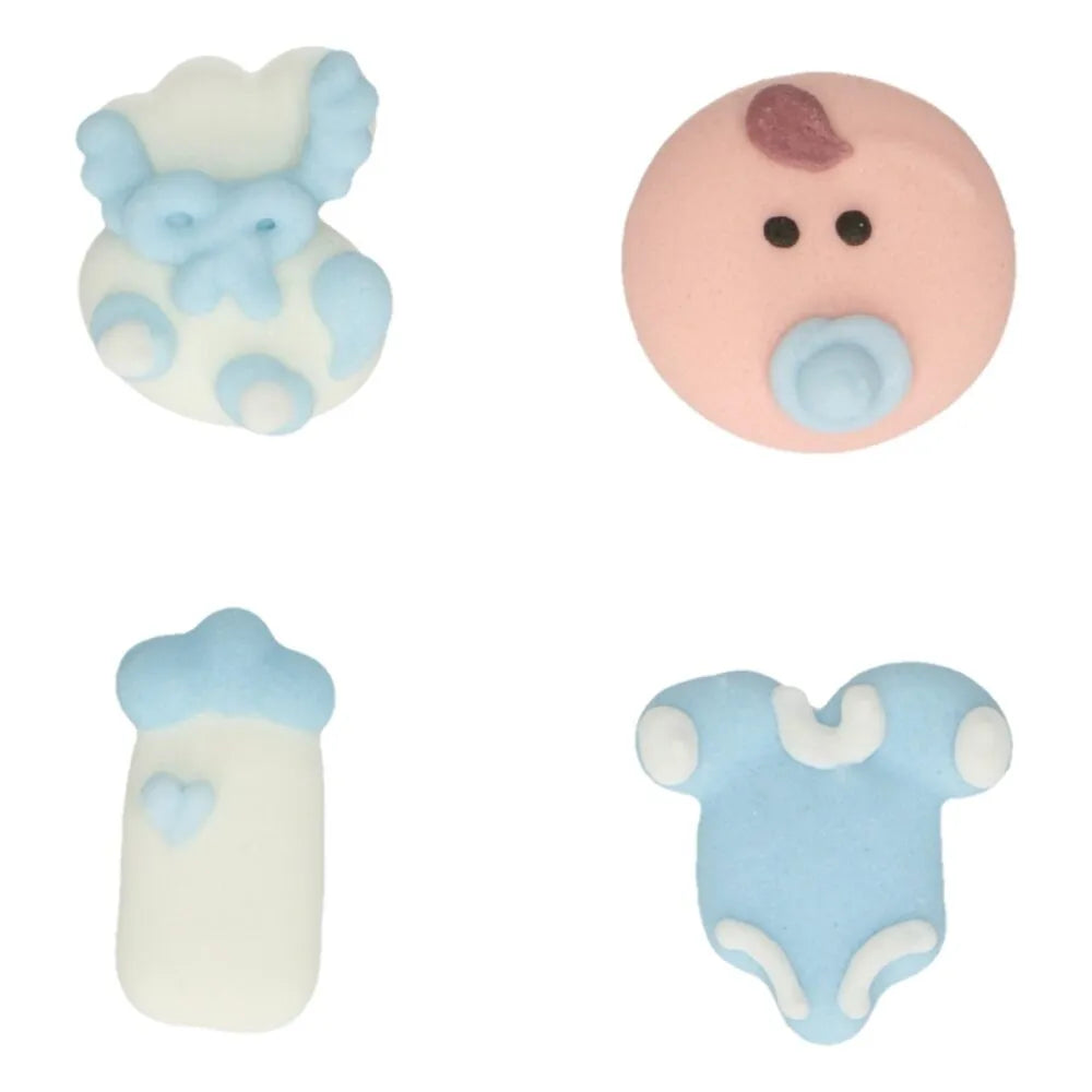 FunCakes Suikerdecoratie Baby Jongen - 12 stuks
