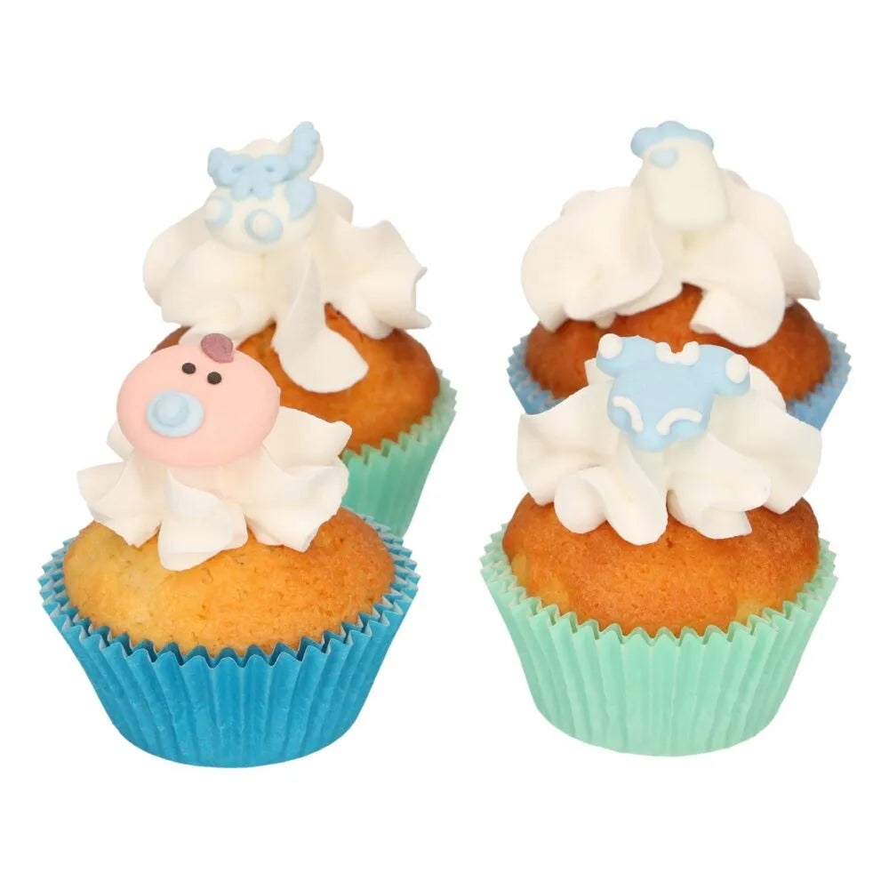 FunCakes Suikerdecoratie Baby Jongen - 12 stuks