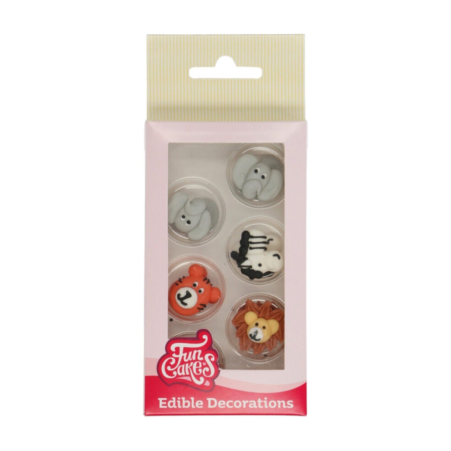 FunCakes Suikerdecoratie Dieren - 12 stuks op witte achtergrond