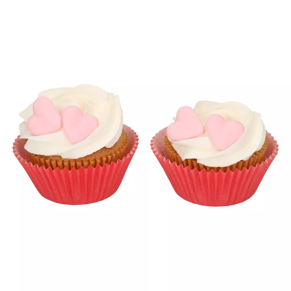 FunCakes Suikerdecoratie Hart Roze - 8 stuks