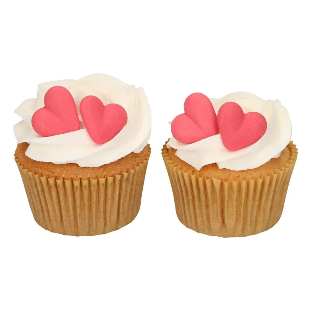 FunCakes Suikerdecoratie Hart Rood - 8 stuks