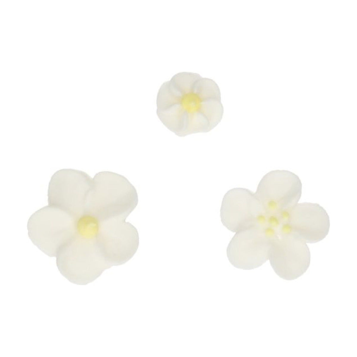 FunCakes Suikerdecoratie Bloesemmix Wit/Geel Set /32 op witte achtergrond