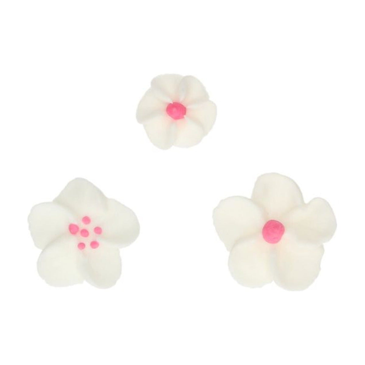FunCakes Suikerdecoratie Bloesemmix Wit/Roze Set/32 op witte achtergrond