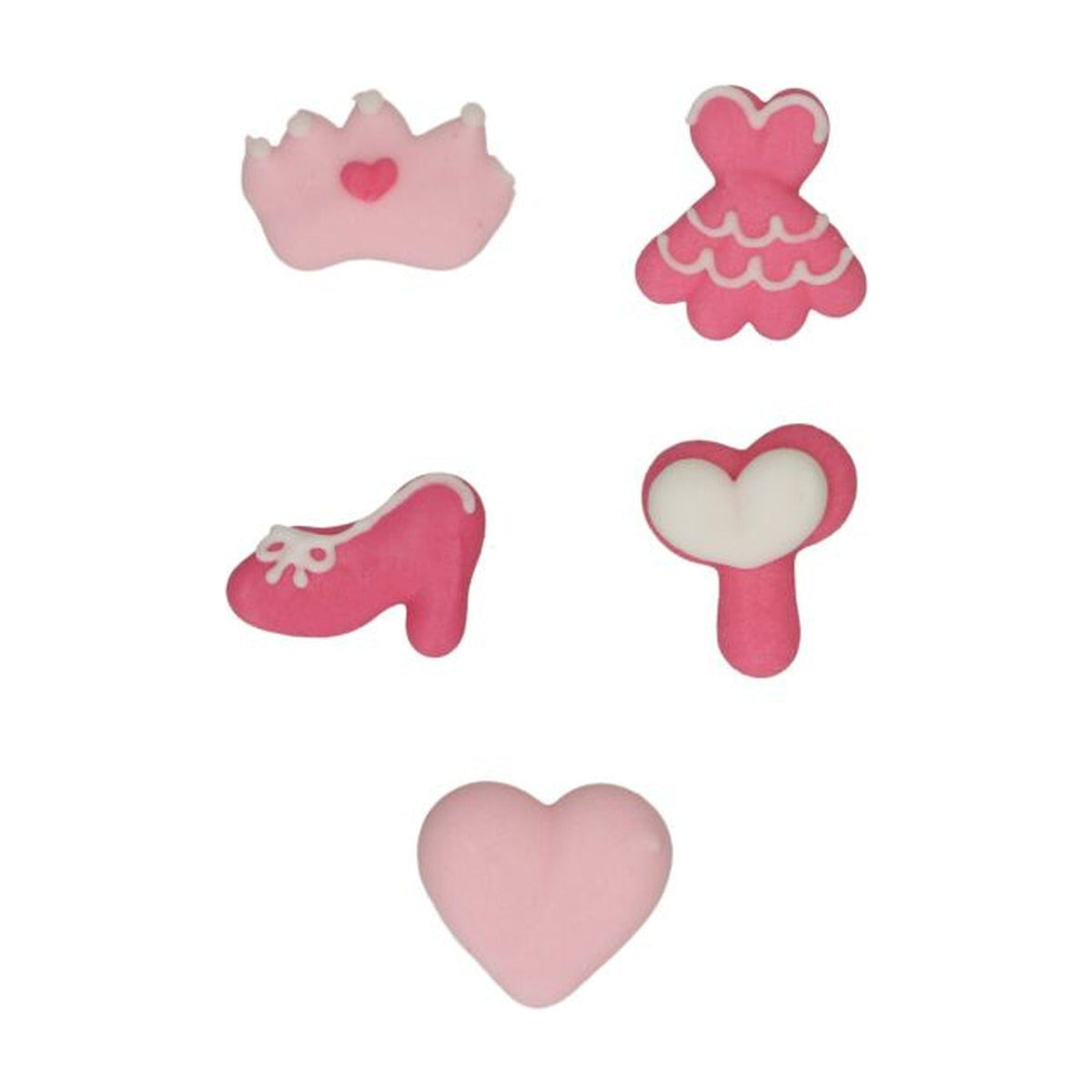 FunCakes Suikerdecoratie Prinsessen set/8 op witte achtergrond