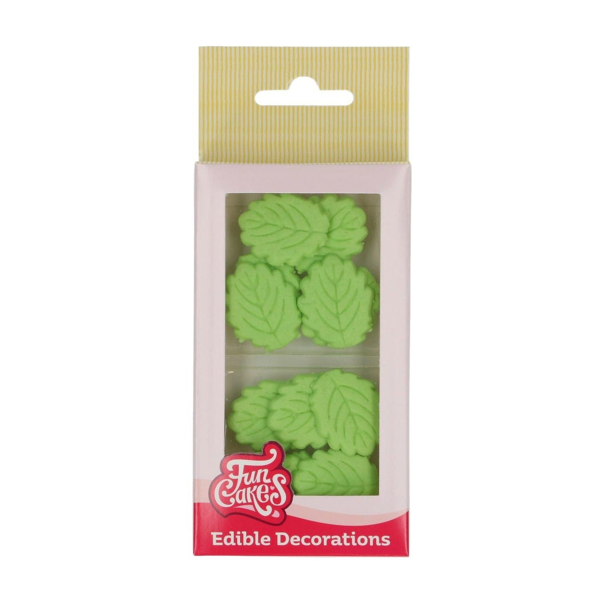 FunCakes Fondant Decoraties Blaadjes set/12 op witte achtergrond