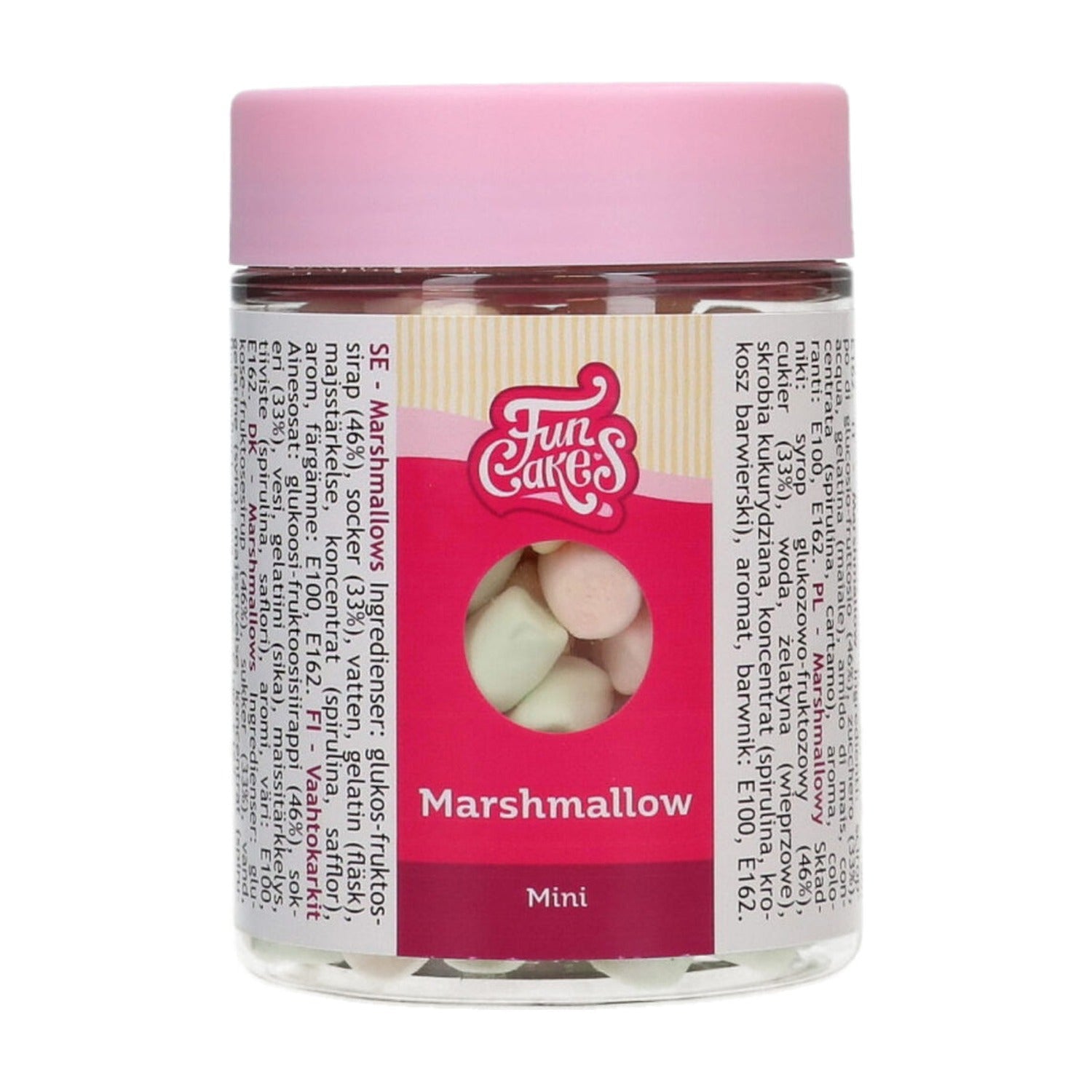 FunCakes Mini Marshmallows - 50 gram op witte achtergrond