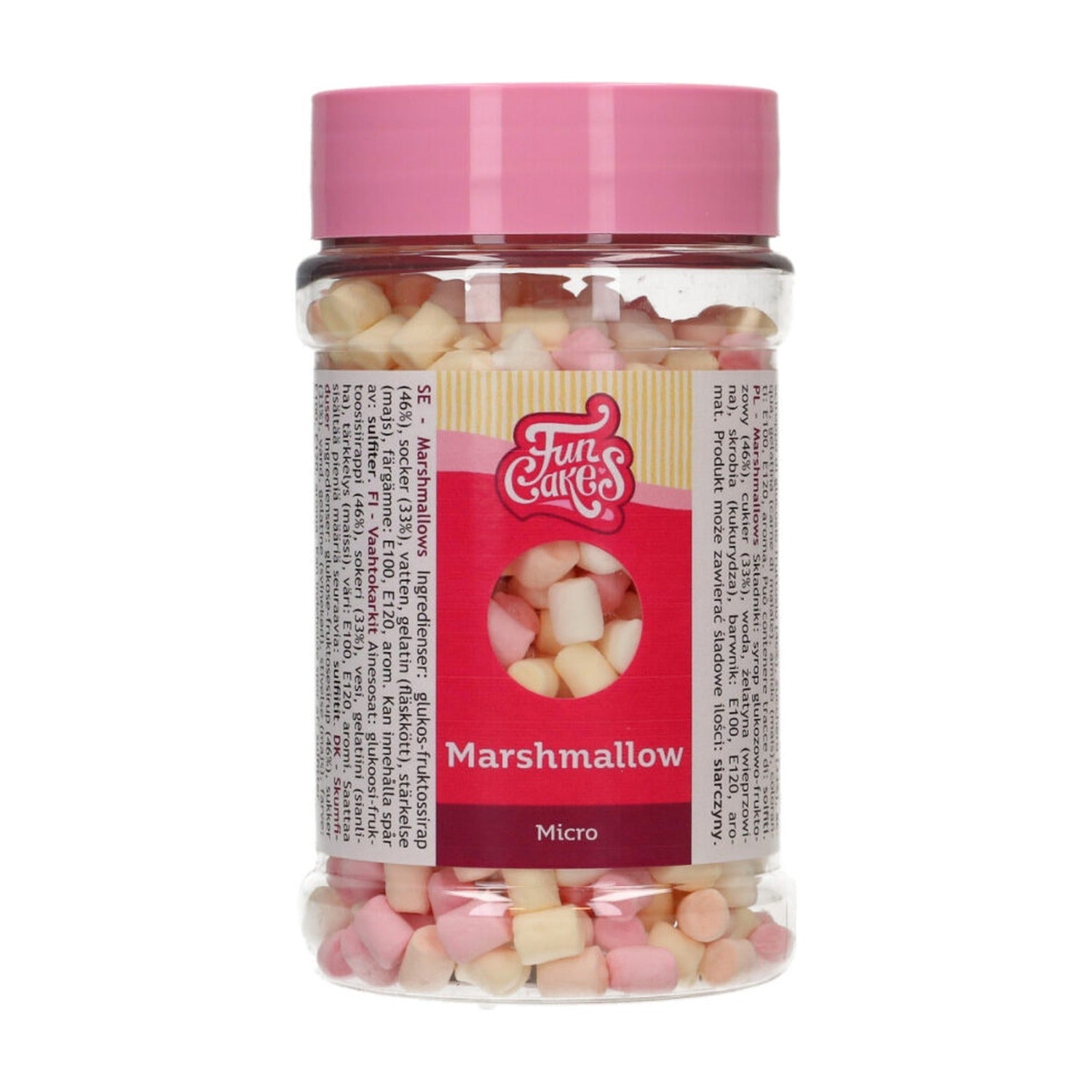FunCakes Micro Marshmallows - 50 gram op witte achtergrond