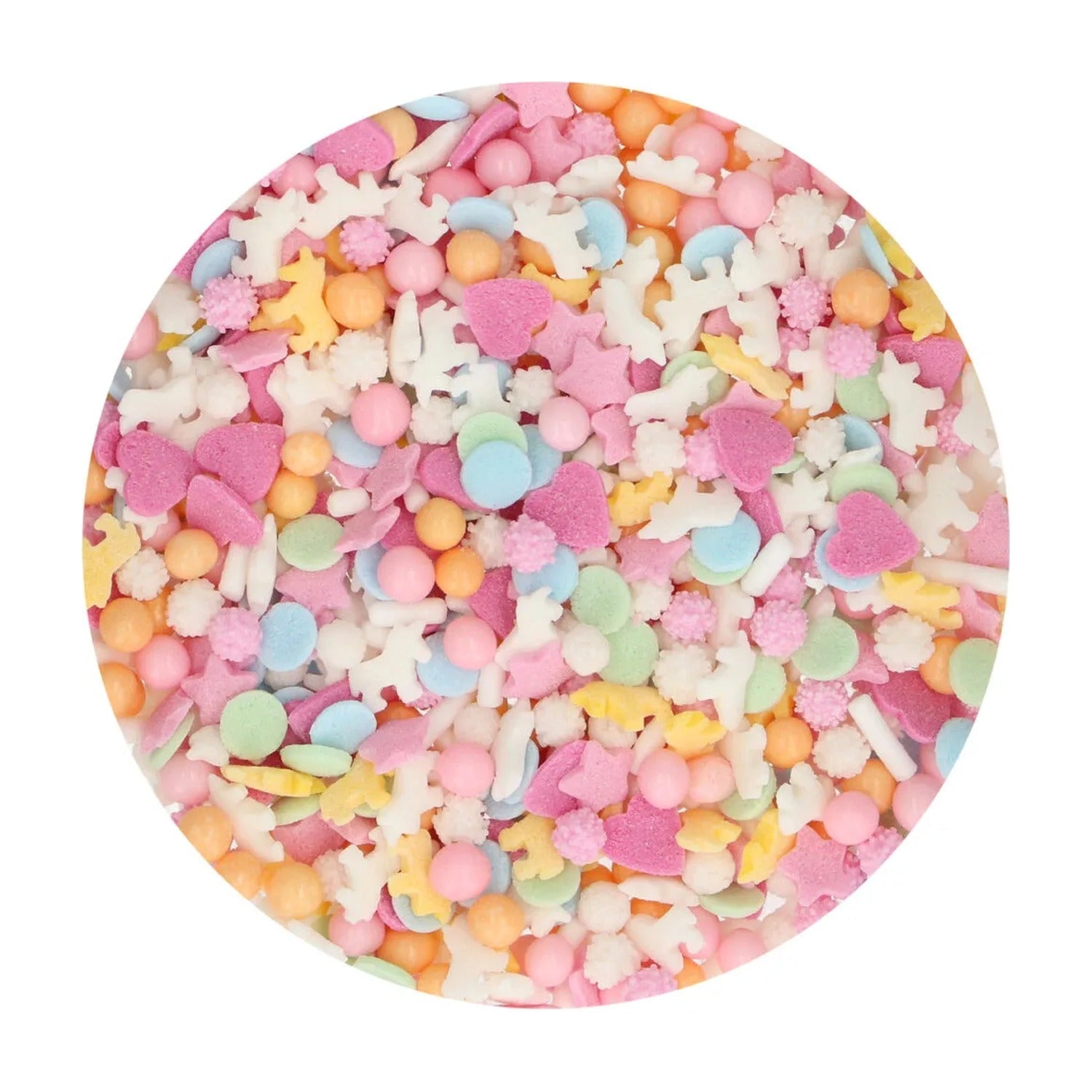 FunCakes Sprinkles Pastel Unicorn Medley - 50 gram op witte achtergrond