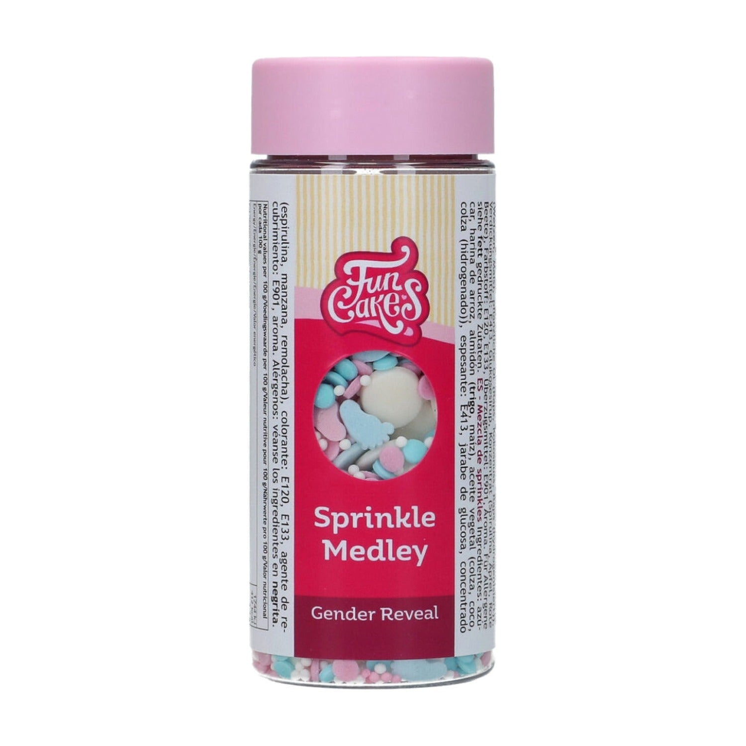 FunCakes Sprinkles Gender Reveal Medley - 65 gram op witte achtergrond