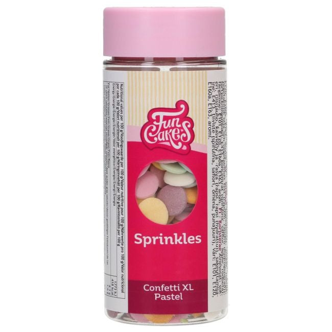 Pot Sprinkles Confetti XL Pastel met pastelkleurige confettischijfjes