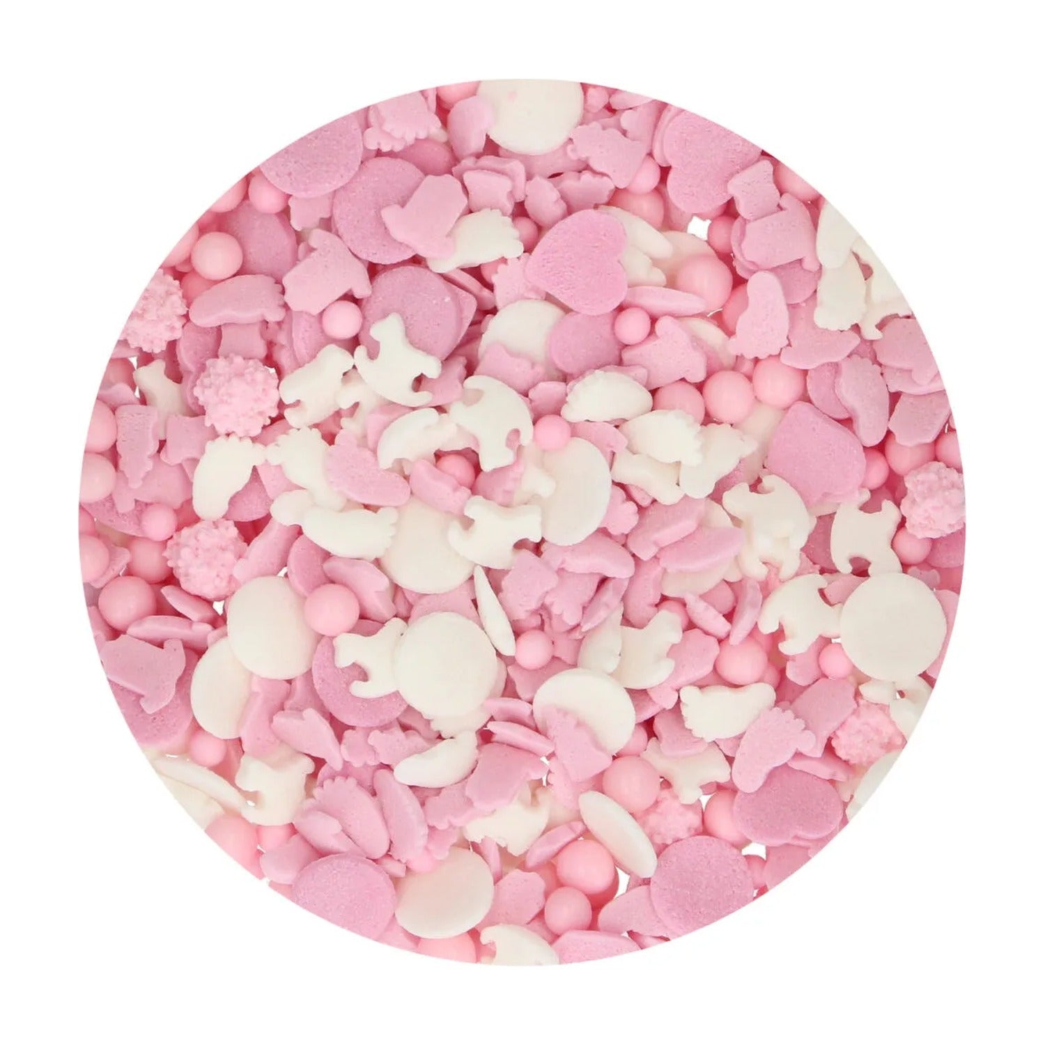 FunCakes Sprinkles Baby Girl Medley - 180 gram op witte achtergrond